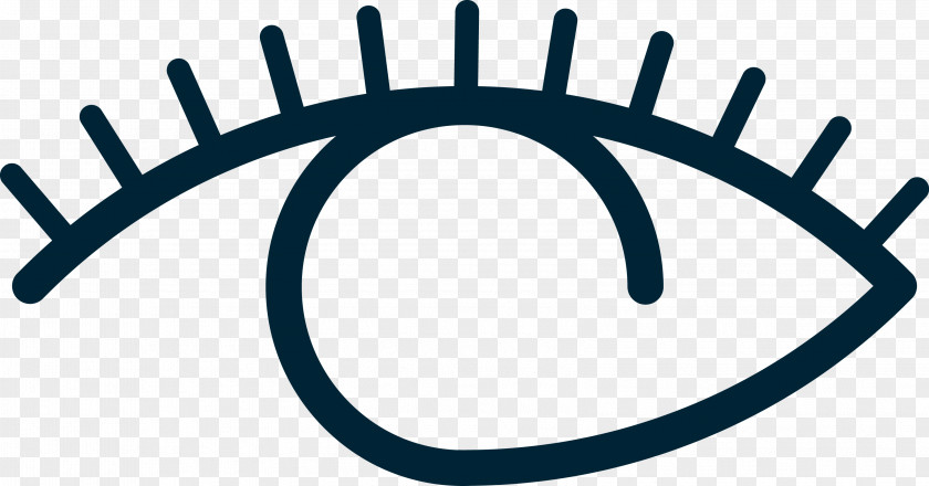 Simple Eye Icon Drawing PNG