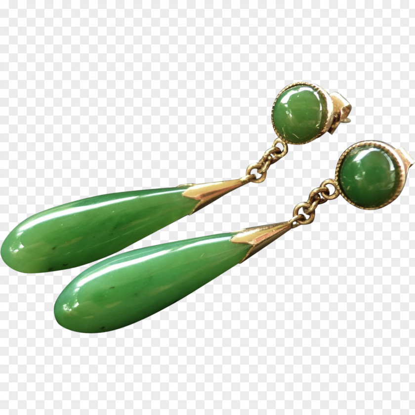 Gold Chinese Jade Earring Jewellery PNG