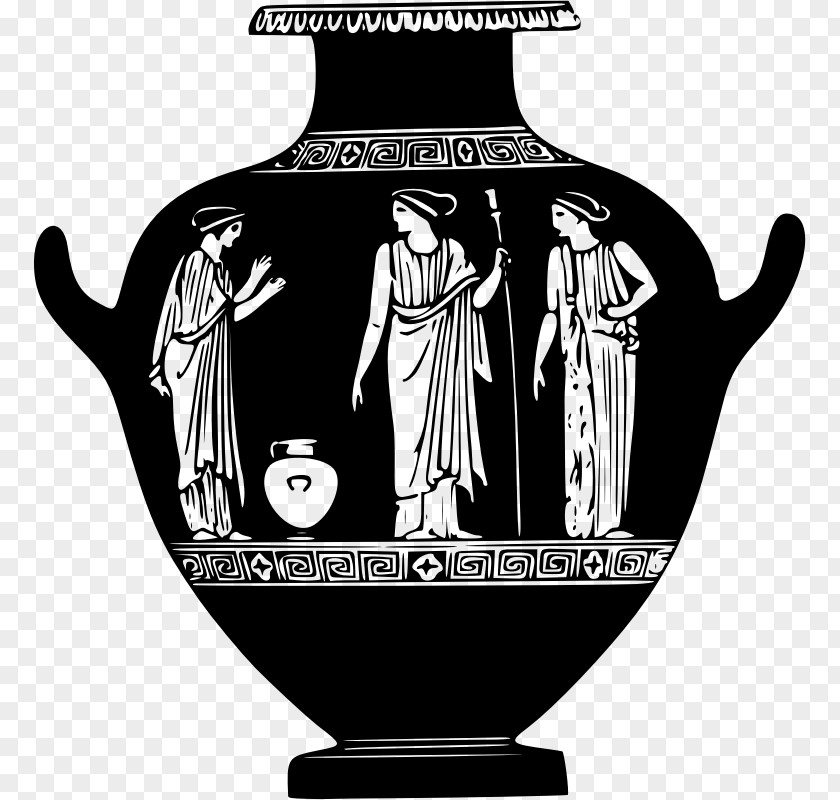 Greece Pottery Of Ancient Vase PNG