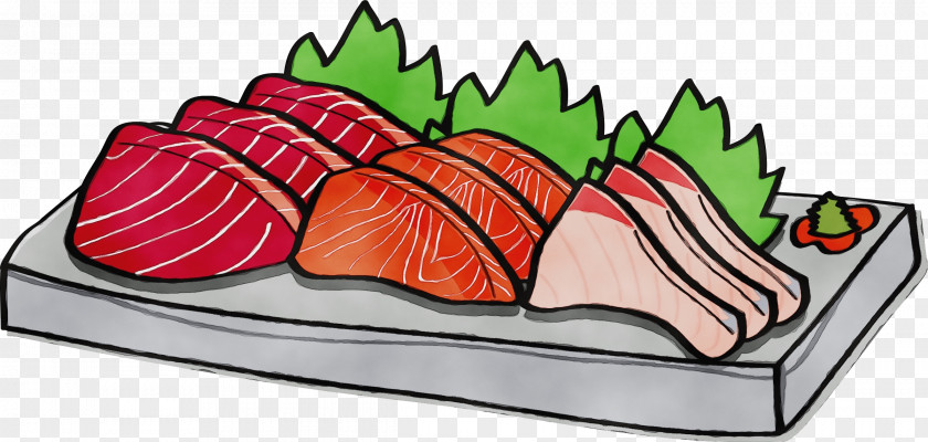 Ham Roast Beef Sushi Cartoon PNG