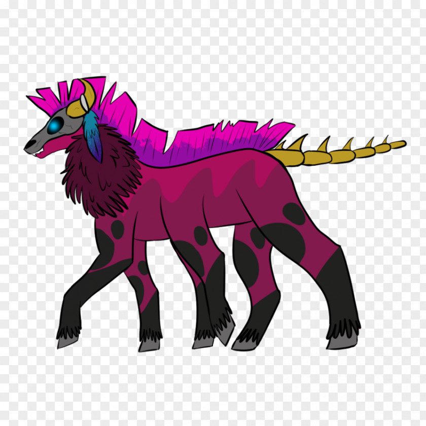 Horse Illustration Clip Art Dinosaur Purple PNG