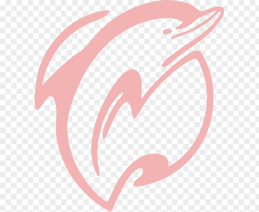 Pink Dolphin Logo Clip Art PNG