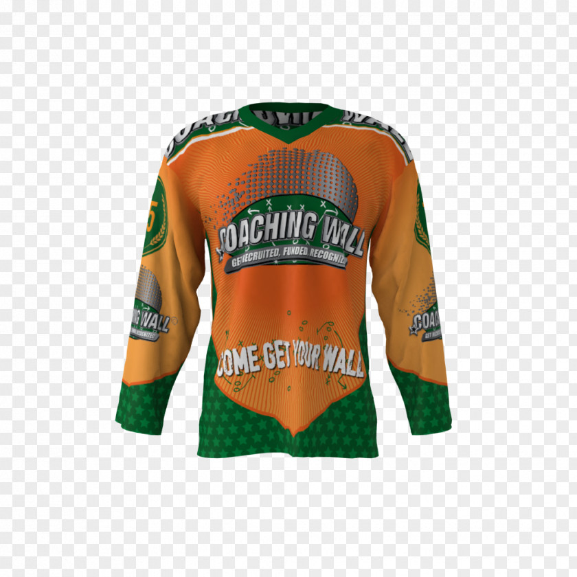 T-shirt Hockey Jersey Sleeve Green PNG