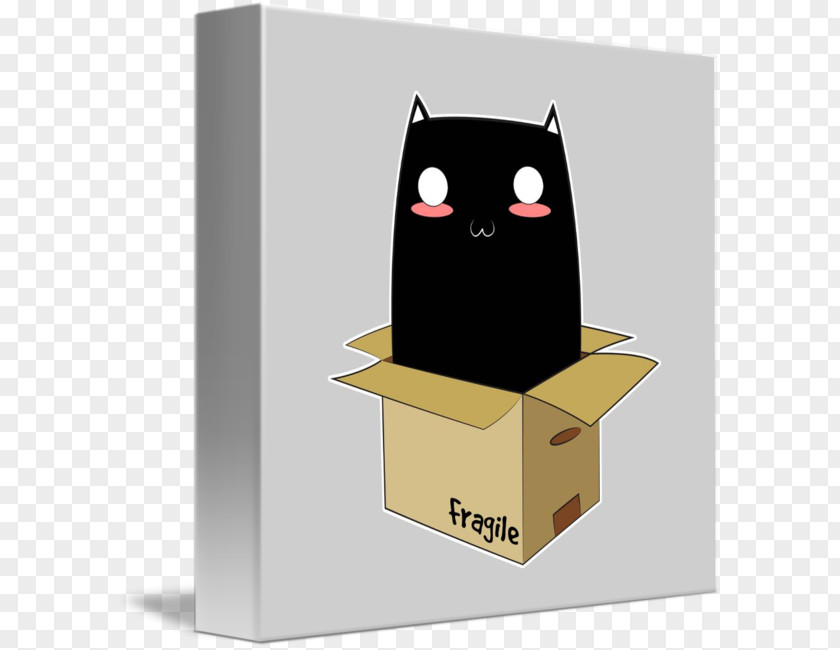 Cat In Box Black Industrial Design PNG