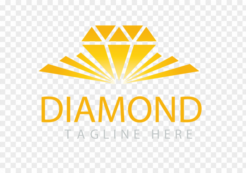 Luxury Noble Diamond Gold Vector Flag Logo PNG