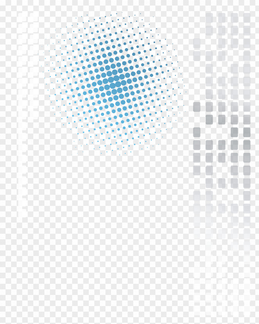 Science And Technology Effect Elements Halftone PNG