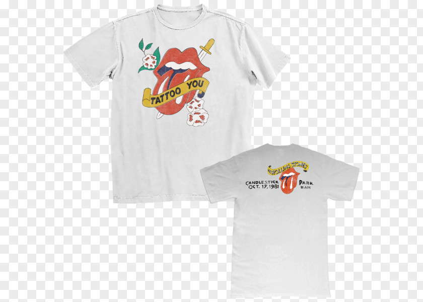T-shirt The Rolling Stones Concerts Tattoo You 14 On Fire PNG