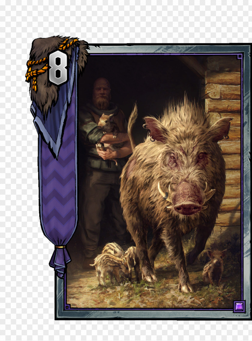 Wild Boar Gwent: The Witcher Card Game Hunting Geralt Of Rivia PNG