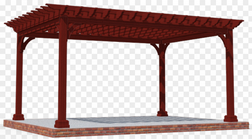 Wood Pergola Gazebo Table Terrace PNG