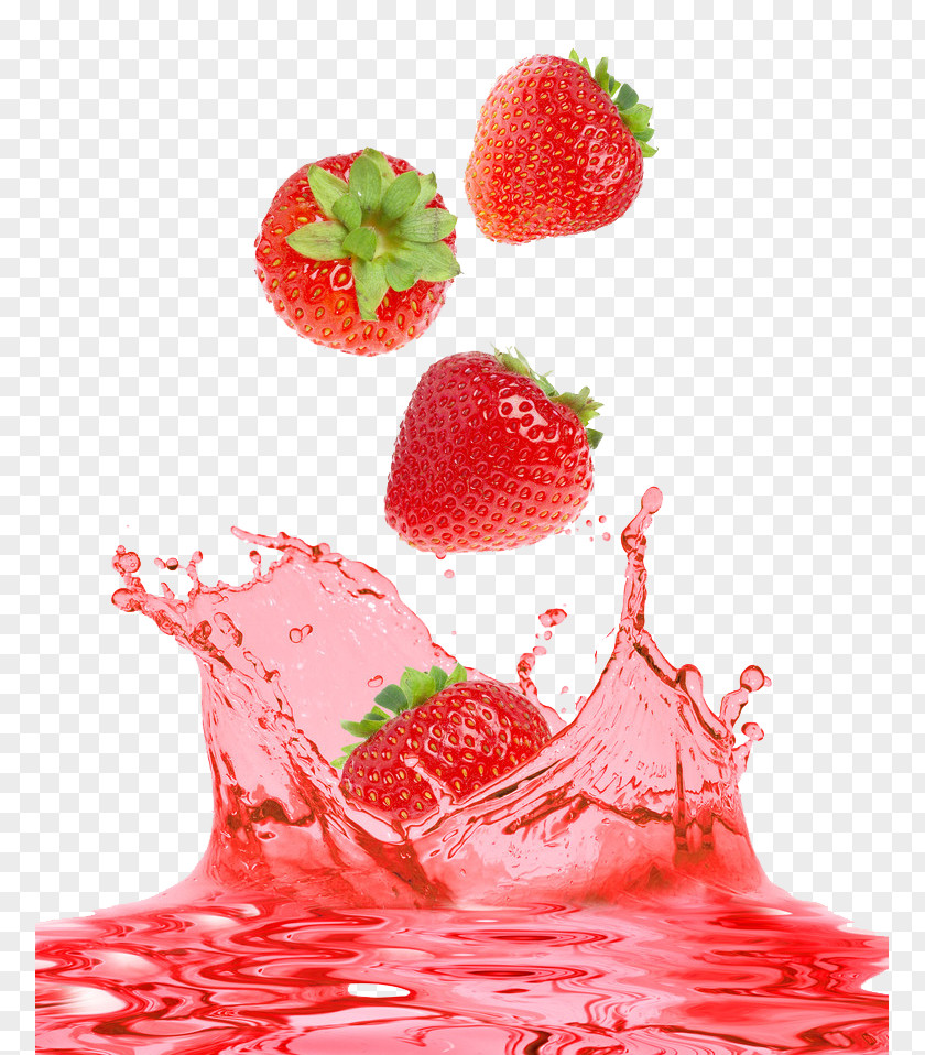 Delicious Strawberry Juice Cheesecake Fruit PNG