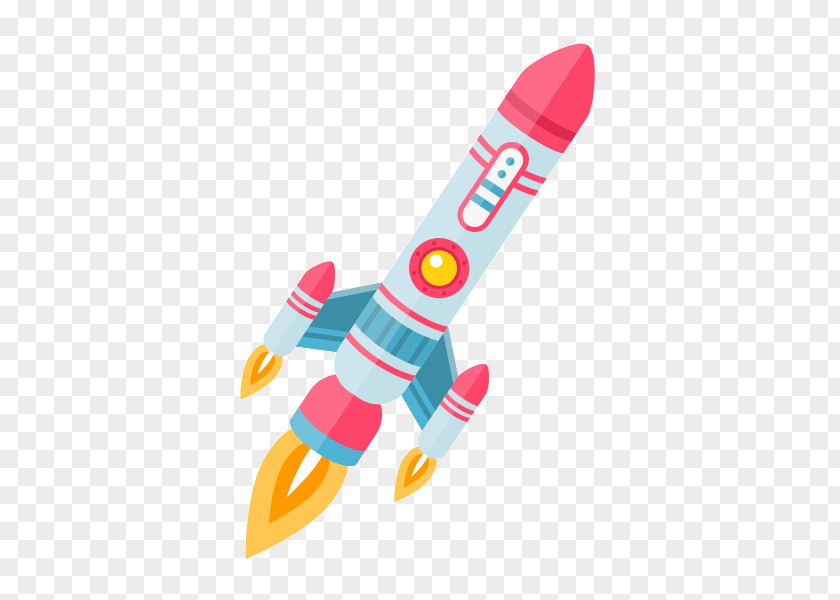 Rocket Cohete Espacial Sticker Spacecraft Satellite PNG