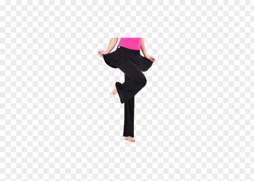 Lan Boyi People Culottes New Square Dance Yoga Loading Dose Of Black Yaw Pants Trousers PNG