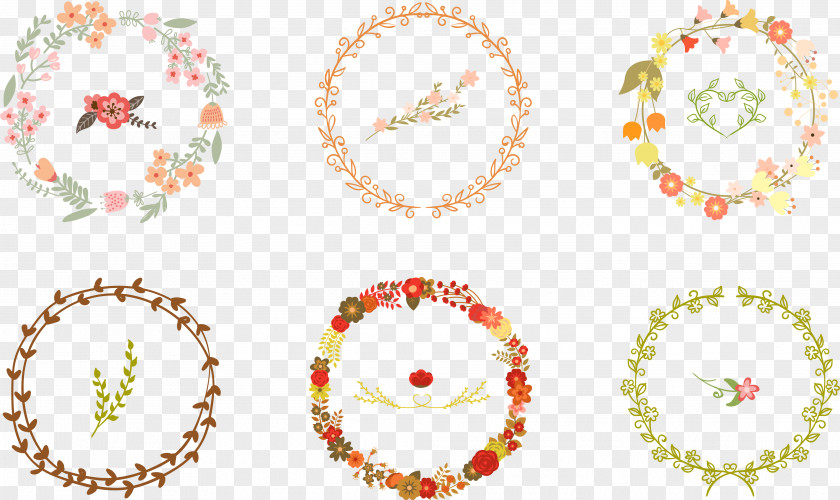 Leaves Of Flowers Flower Wreath Euclidean Vector Leaf PNG