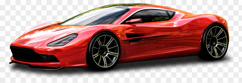 Red Aston Martin DBC Car DBS V12 Sports One-77 PNG