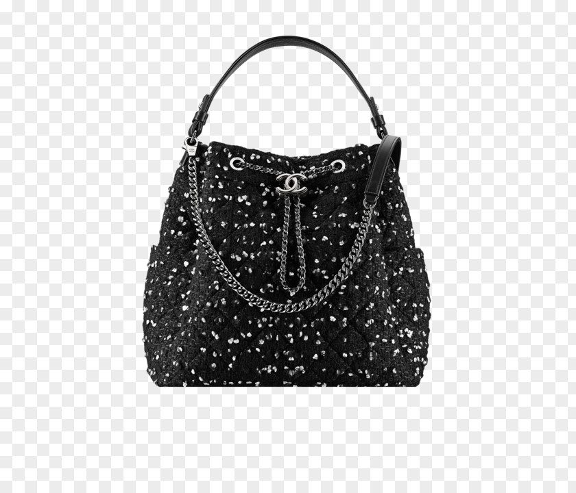 Black Small Metal Buckets Chanel Handbag Fashion Leather PNG