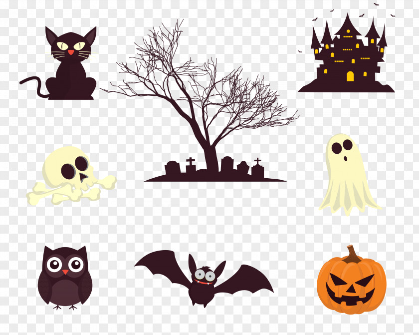 Halloween Horror Decorative Elements Ghost PNG