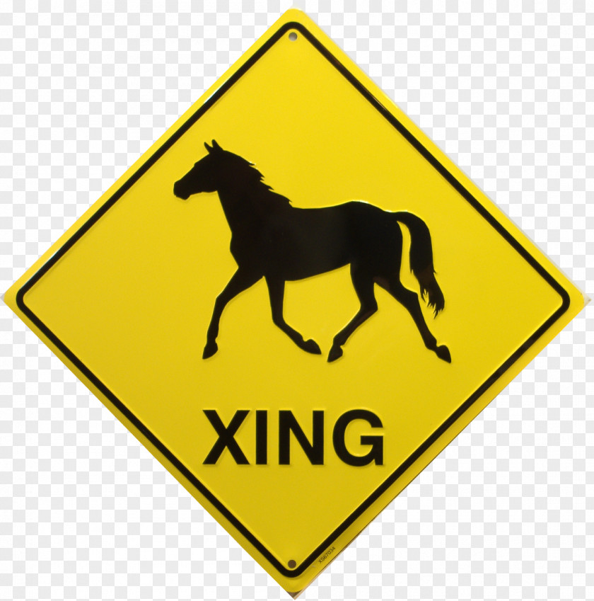 Horse Traffic Sign Pedestrian Crossing Road PNG
