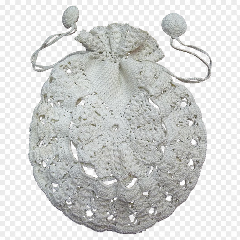 Silver Crocheted Lace Pattern Jewellery Metal PNG