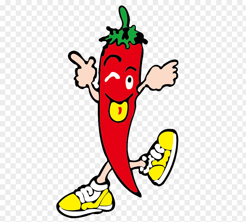 Tongue Red Pepper Bell Cartoon Jalapexf1o PNG