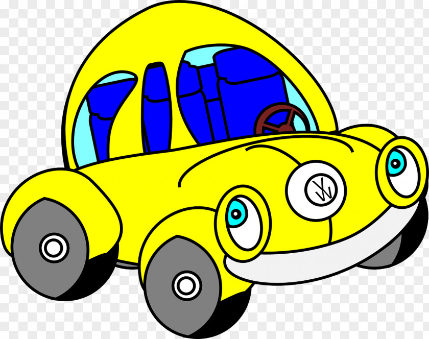 Cartoon Car Volkswagen Beetle Clip Art PNG