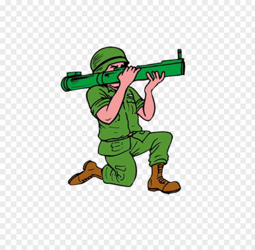 Creative Force,Military Material,Be A Soldier Cartoon Military Personnel Clip Art PNG