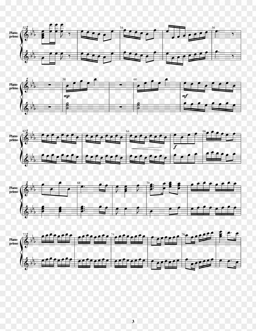 Piano Scherzo /m/02csf Concerto Music PNG Music, sheet music clipart PNG