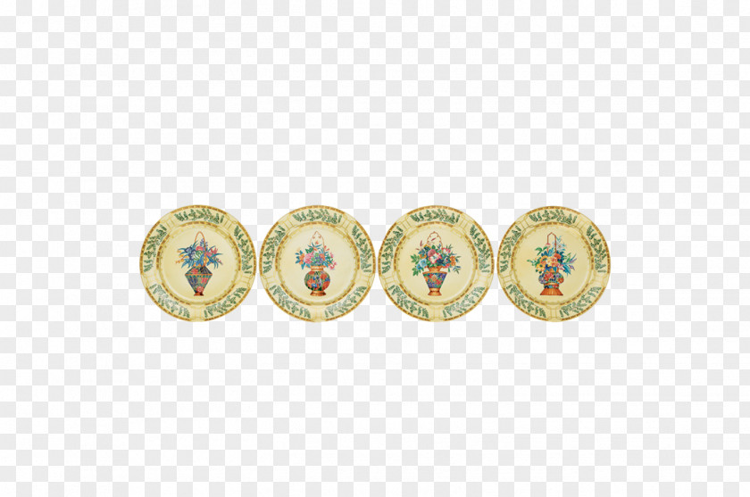 Plate Table Setting Mottahedeh & Company 01504 Brass PNG