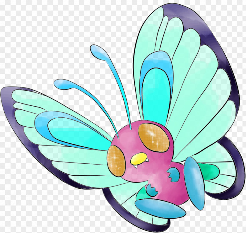 Pokemon Butterfree Monarch Butterfly Metapod Caterpie PNG