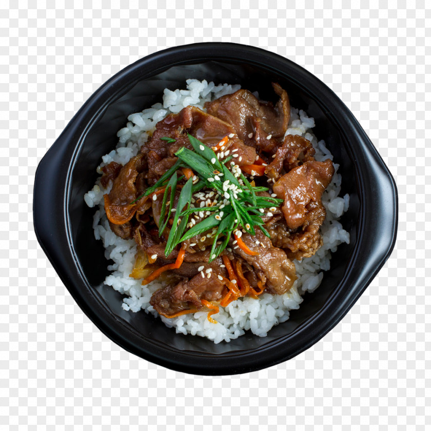 Sushi Bulgogi Mongolian Beef Takikomi Gohan Miso Soup PNG