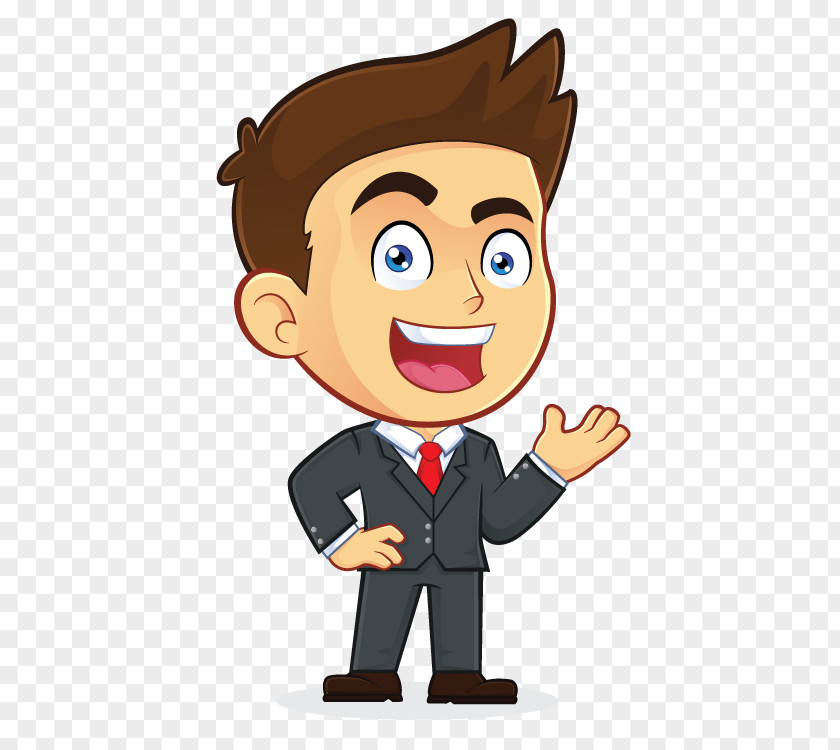 Cartoon Man Businessperson Clip Art PNG