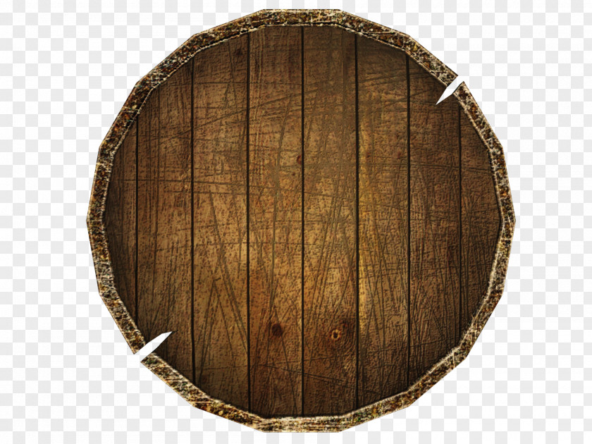 Round Wood Brown PNG