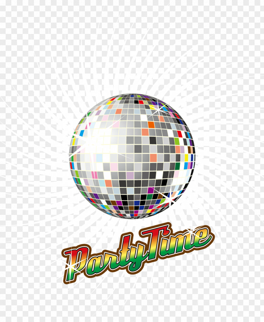 Disco Laser Crystal Ball Vector Material Nightclub PNG