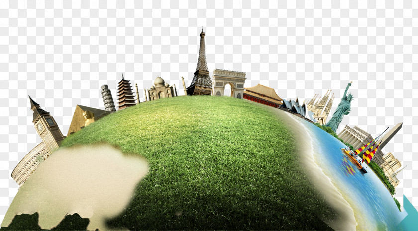 Earth Architecture Travel Icon PNG