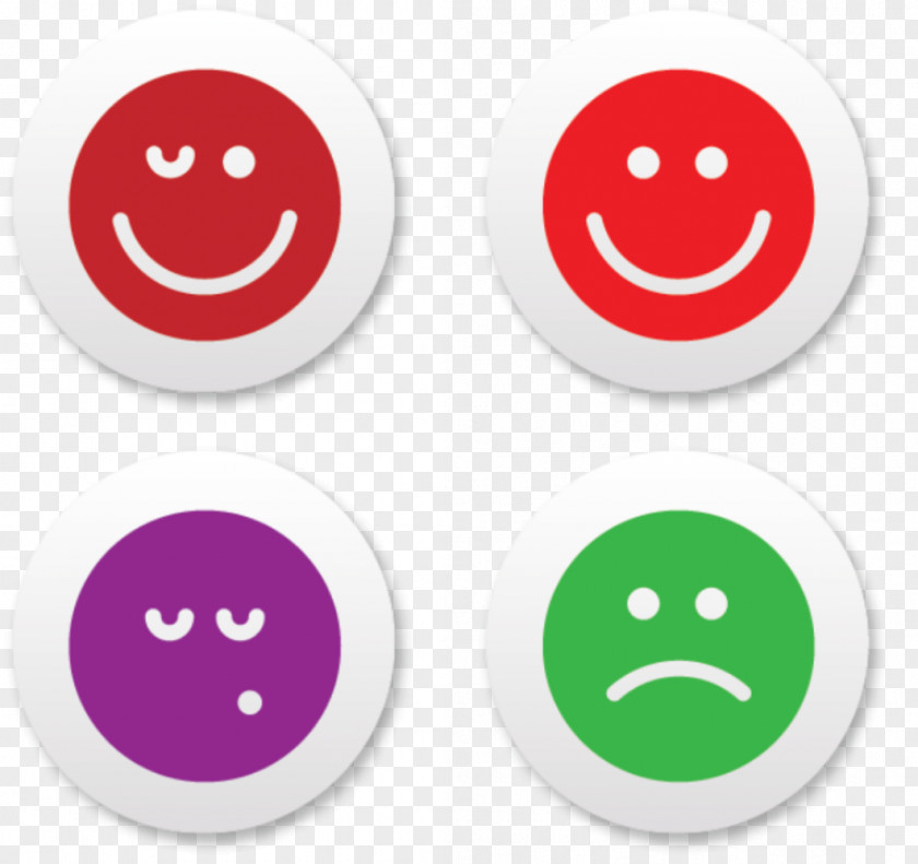 Four Color Expression Smiley Emoji Icon PNG