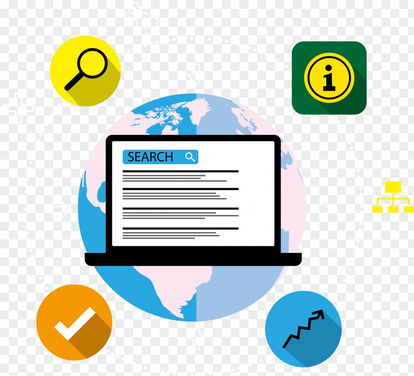 Laptop Digital Marketing Search Engine Optimization Web Online Advertising PNG