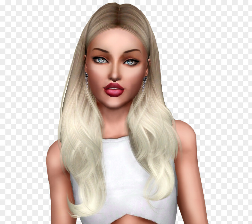 Miss World The Sims 4 Blond Hair Coloring PNG
