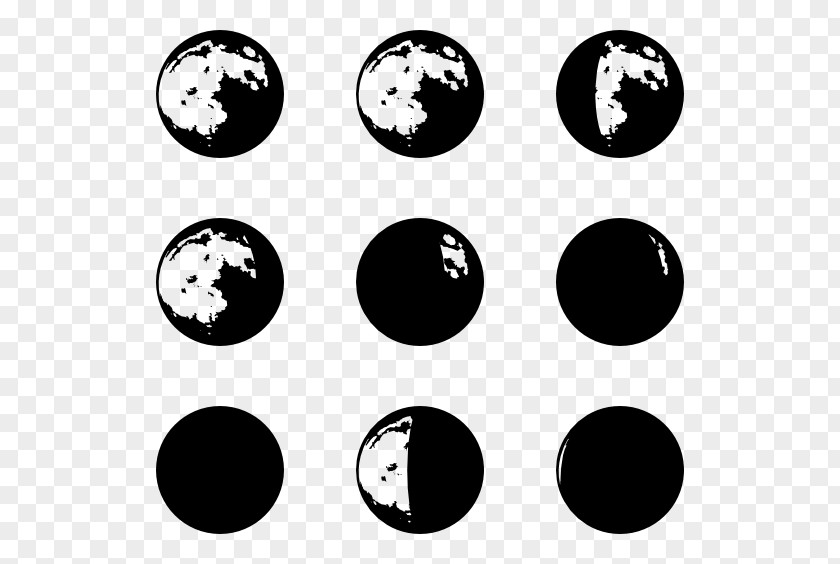 Moon Phase Clip Art PNG