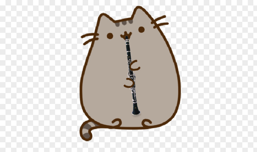 Clarinet Pusheen Sticker Cat Facebook Clip Art PNG