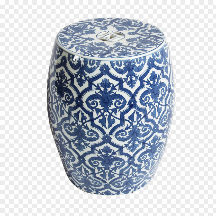 Seat Blue And White Pottery Ceramic Jingdezhen Bar Stool PNG
