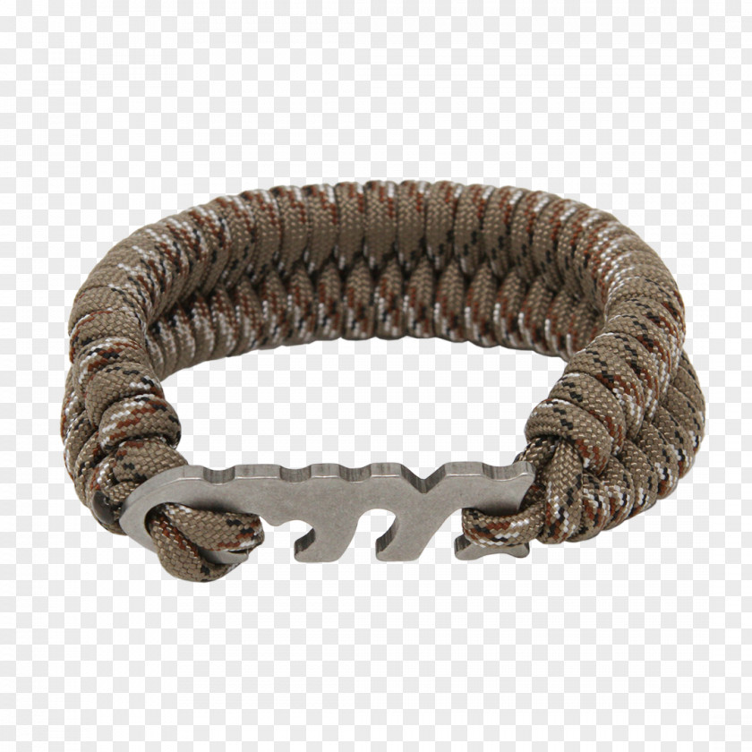 Knotless Knot Bracelet Parachute Cord Medical Identification Tag Bangle Camouflage PNG