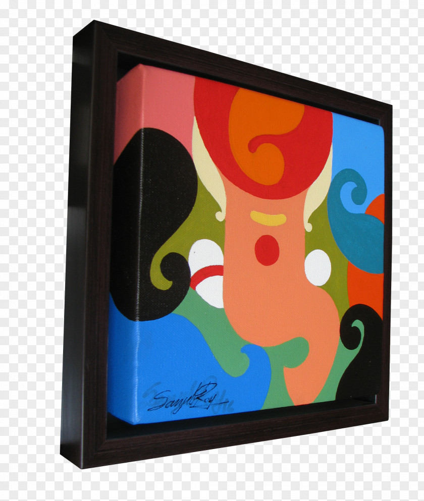 Lord Ganesha Modern Art Visual Arts Display Device Picture Frames PNG