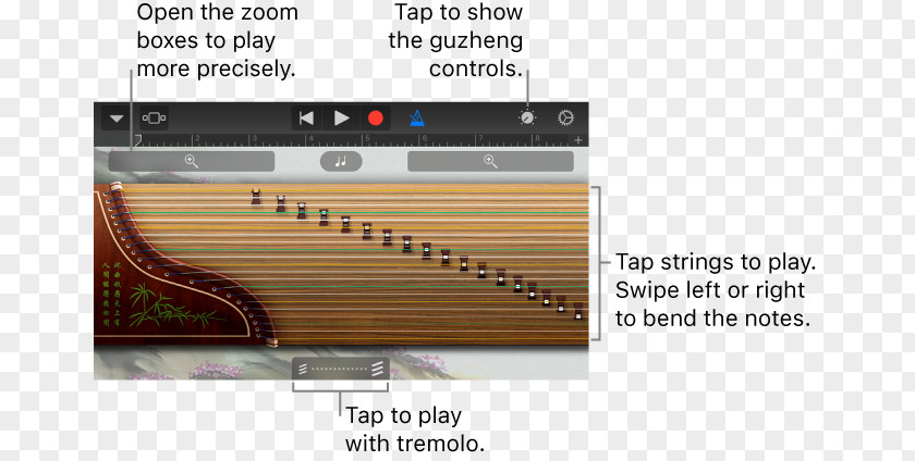 Musical Instruments Guzheng Zither String PNG
