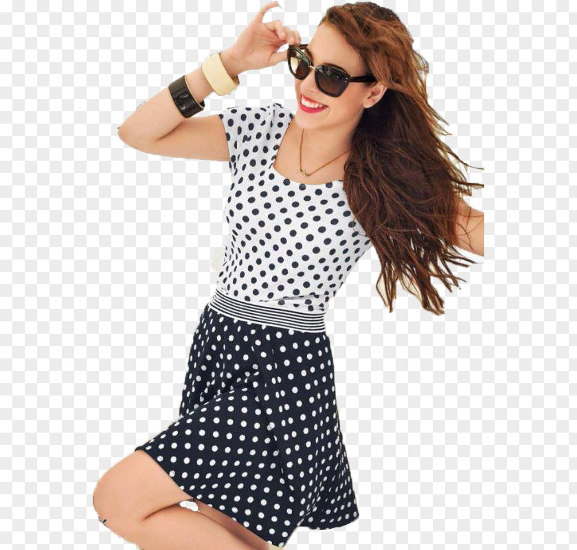Dress Polka Dot Clothing Blouse Fashion PNG