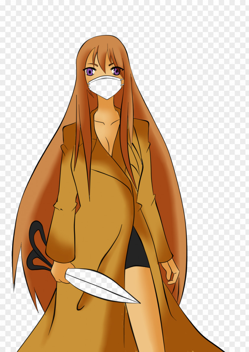 Kuchisake Onna Brown Hair Black Human Long PNG