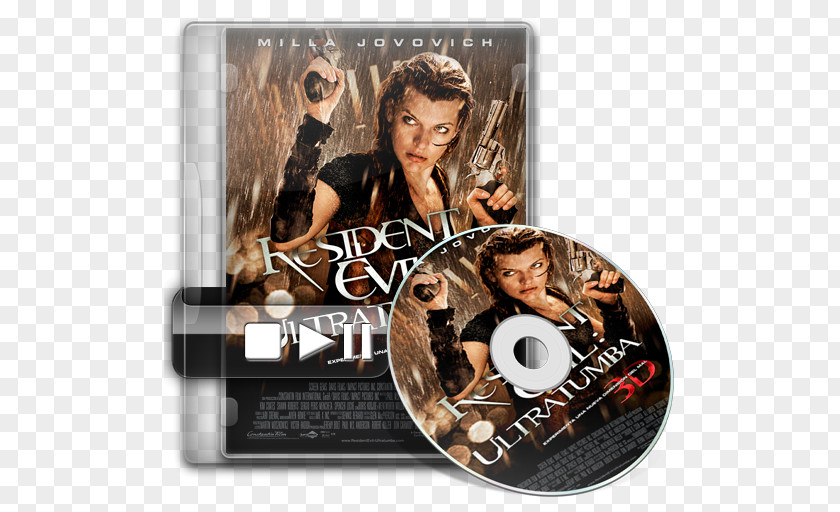 Milla Jovovich Resident Evil 4 Film Poster PNG
