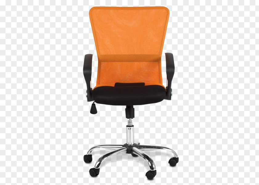 Orange Mesh Chairs Office & Desk Table Furniture PNG