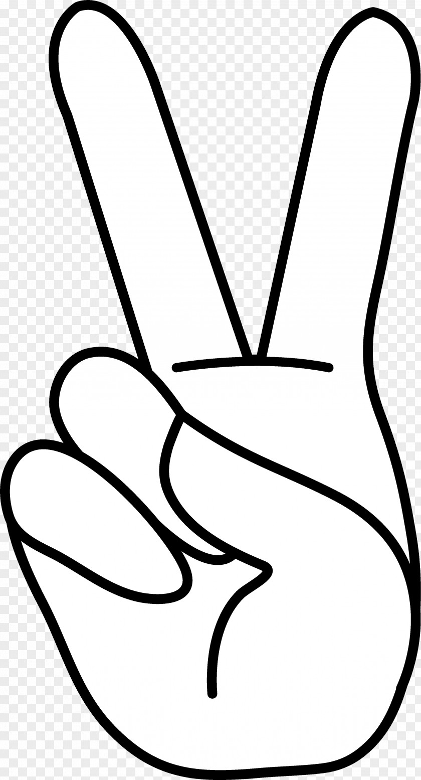 Blank Hand Cliparts Peace Symbols V Sign Gesture Clip Art PNG