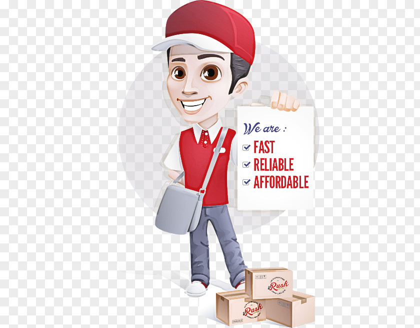 Cartoon Package Delivery PNG