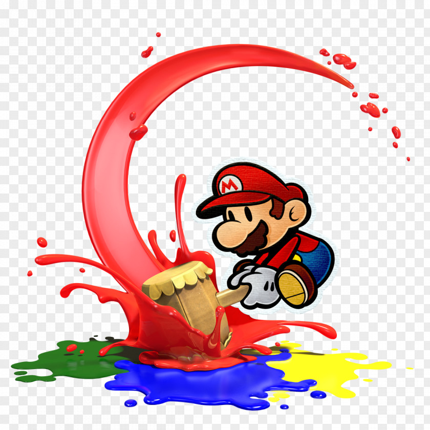 Colour Splash Super Mario Bros. Paper Mario: Color Sticker Star PNG