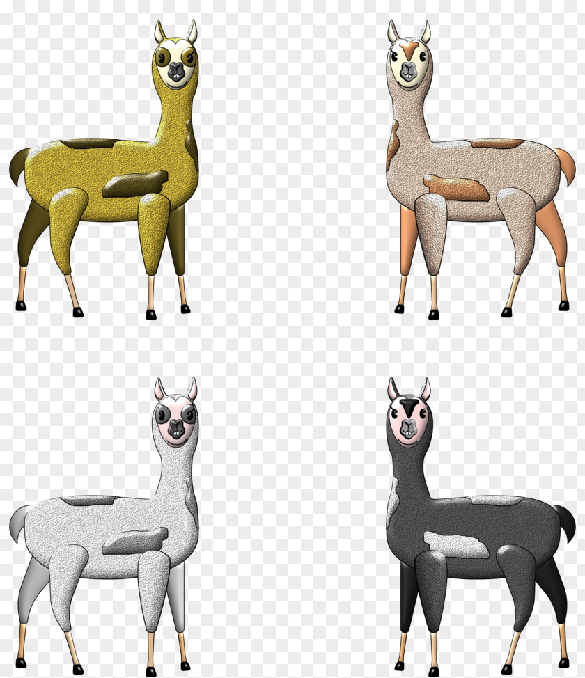 Deer Llama Antelope Donkey Goat PNG